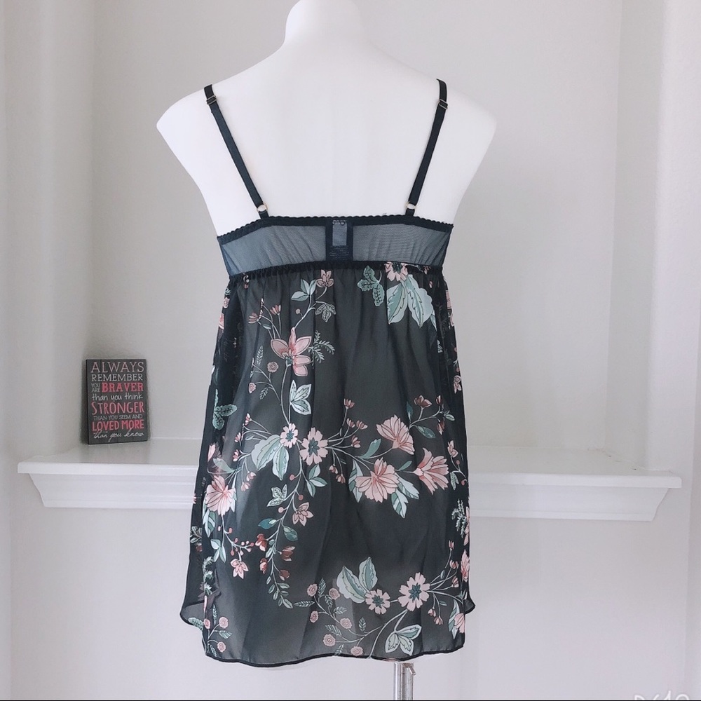 Apt. 9 Intimate Lingerie Lace Trim Sheer Floral Sleepwear Size M, New - Picture 6 of 10
